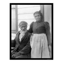 Elderly African American Couple 1900 posters