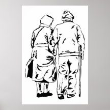 Elderly Couple Posters