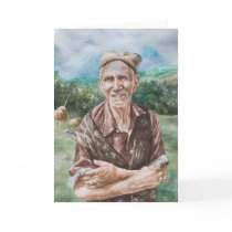 Elderly Farmer, Arandjelovac cards by melissaenderle Elderly Farmer, Arandjelovac cards