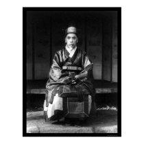 Elderly Korean Man in Costume 1910 posters