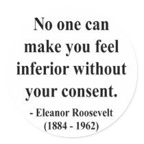 Eleanor Roosevelt Quote 1a Round Sticker