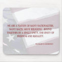 Eleanor Roosevelt Quote mousepads