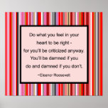 NANCY REAGAN QUOTE - POSTER | Zazzle