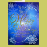 Elecritic Blue Christmas Card cards