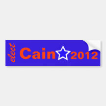 Elect Cain 2012 Bumper Sticker