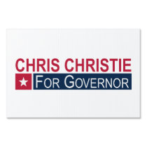 Elect Chris Christie Sign