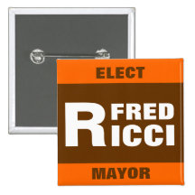 Elect Fred Ricci pin badge/button