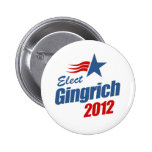Elect Gingrich 2012 Button