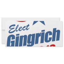 Elect Gingrich 2012 Rack Cards