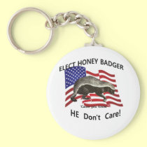 Elect Honey Badger keychains