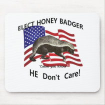 Elect Honey Badger mousepads