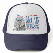 Elect McCain GOP Elephant 2008 hats