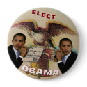 Elect Obama Liberty Bell 4-Inch Button