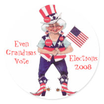 Election 2008 Envelope Sticker