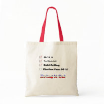 Election 2012 Checklist Canvas Bag