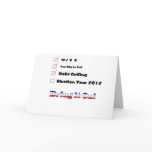 Election 2012 Checklist Greeting Card