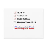 Election 2012 Checklist Postcard