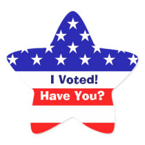 Election American Flag Star Stickers