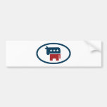Election animals: donkey bumper sticker