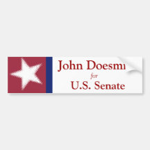 Election Campaign Bumper Sticker Template