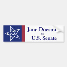 Election Campaign Bumper Sticker Template