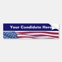 Election Campaign Bumper Sticker Template