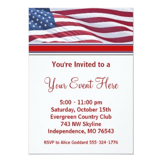 Election Campaign Party Invitations