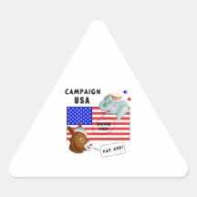 Election Day Campaign USA Triangle Stickers