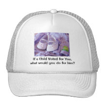 Election hats If Kids Voted Truckers hats Moms