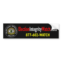 Election Integrity Watch Bumper Sticker bumper stickers