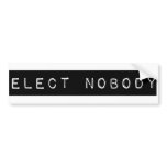 electnobody bumper sticker