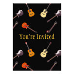 Electric & Acoustic Guitar Collage Card