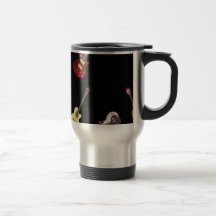 Electric & Acoustic Guitar Collage Mugs