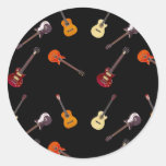 Electric & Acoustic Guitar Collage Sticker