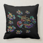 Electric Angelfish Decorative Pillows Electric Angelfish Decorative Pillows