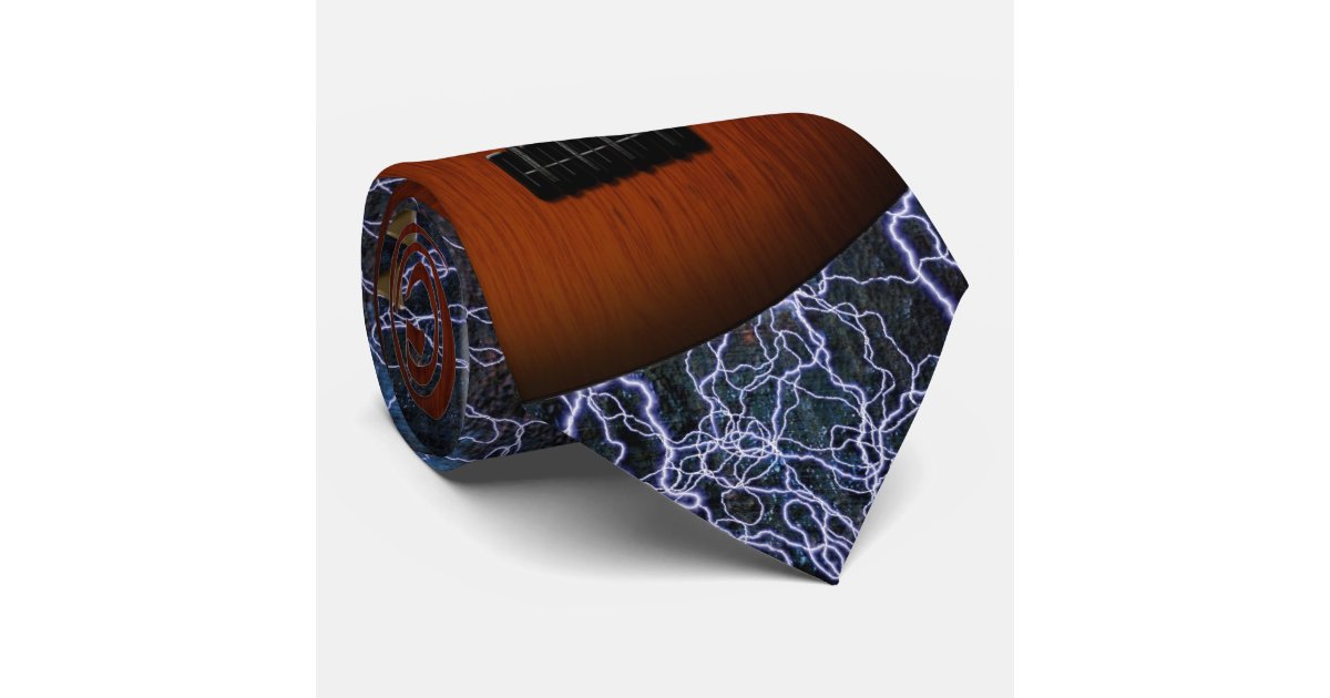 Electric Bass Guitar Neck Tie Zazzle
