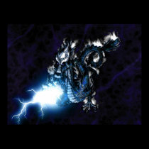 Electric Blue Dragon posters