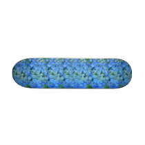 Electric Blue Flowers skateboard by CaroleArt Electric Blue Flowers skateboard