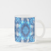 Electric Blue Stars Coffee Mugs