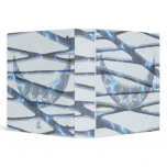 Electric Blue Upright Crescent Vinyl Binders