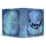 Electric Blue Upright Crescent Vinyl Binder