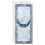 Electric Blue Upright Crescent Personalized Rack Card