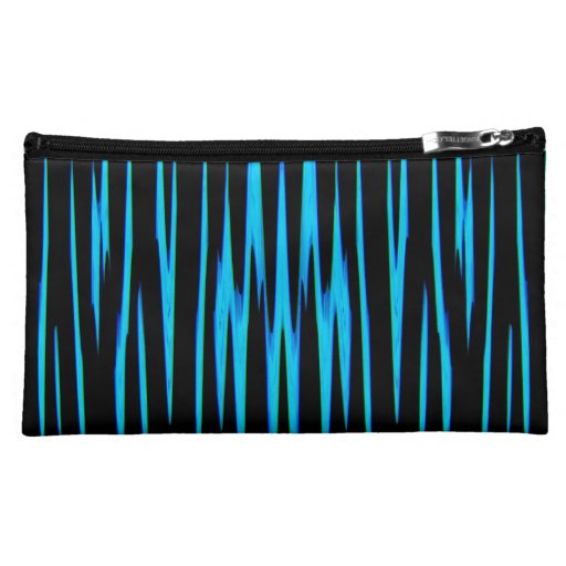 ELECTRIC BLUE wrap (an abstract art design) ~ Cosmetic Bag ELECTRIC BLUE wrap (an abstract art design) ~ Cosmetic Bag