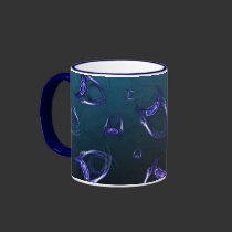 Electric Bugs Blue mugs