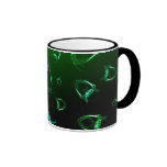 Electric Bugs Green Coffee Mugs