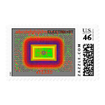 electric butterfly stamp