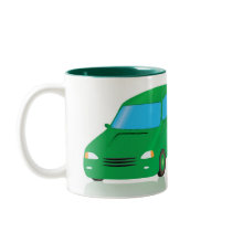 Electric car coffee mug