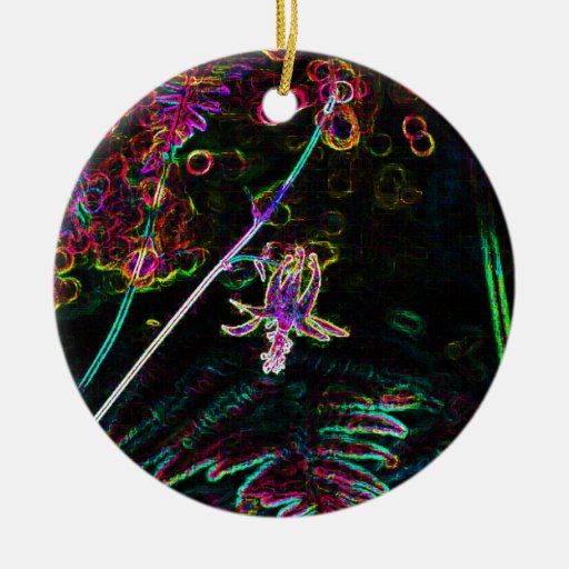 Electric Columbine Christmas Tree Ornament