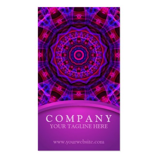Electric Current mandala Business Card (front side)