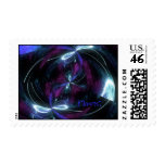 Electric Dragon Fly, Flowist Postage Stamps